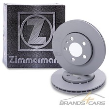 ZIMMERMANN 2x BREMSSCHEIBE BELÜFTET Ø256 VORNE FÜR SKODA FABIA 1.2-1.9 BJ 06-14