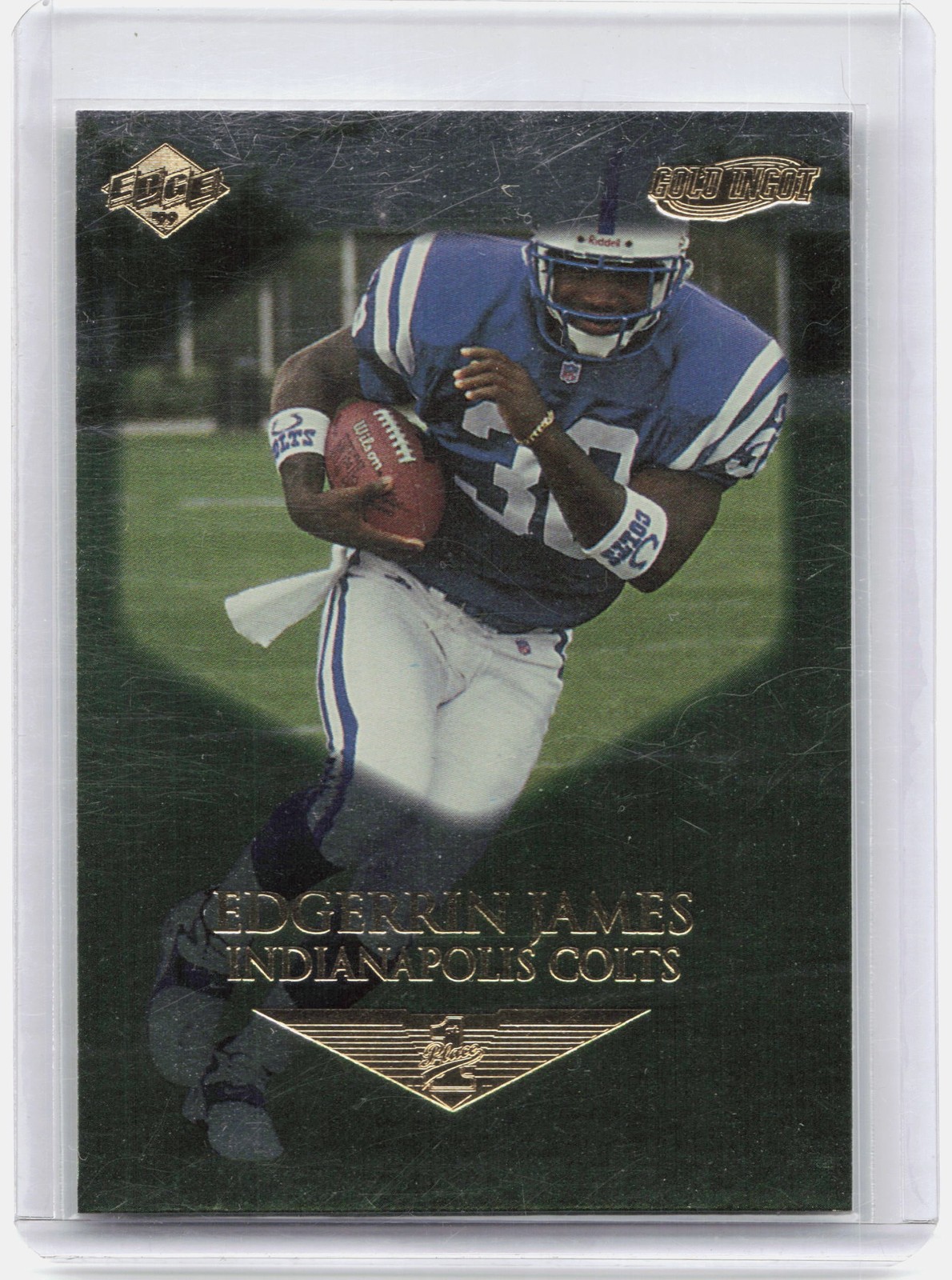 1999 Collector's Edge First Place #170 Edgerrin James Gold Ingot RC