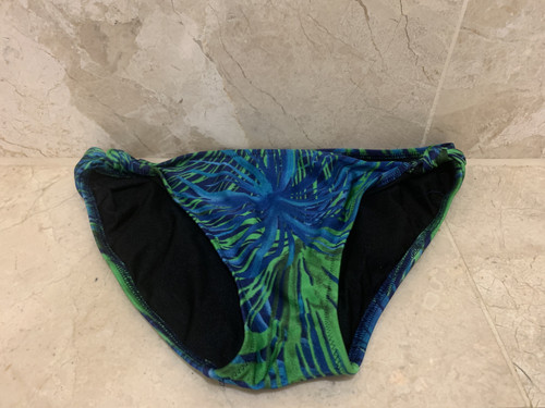 Gottex Harrods Bikini blau grün gemustert verstellbare Träger UK14 36C brandneu - Bild 6 von 9