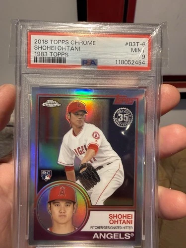 Topps Chrome 1983 Topps Refractor Shohei Ohtani #83T-6 Rookie PSA 9 Angels