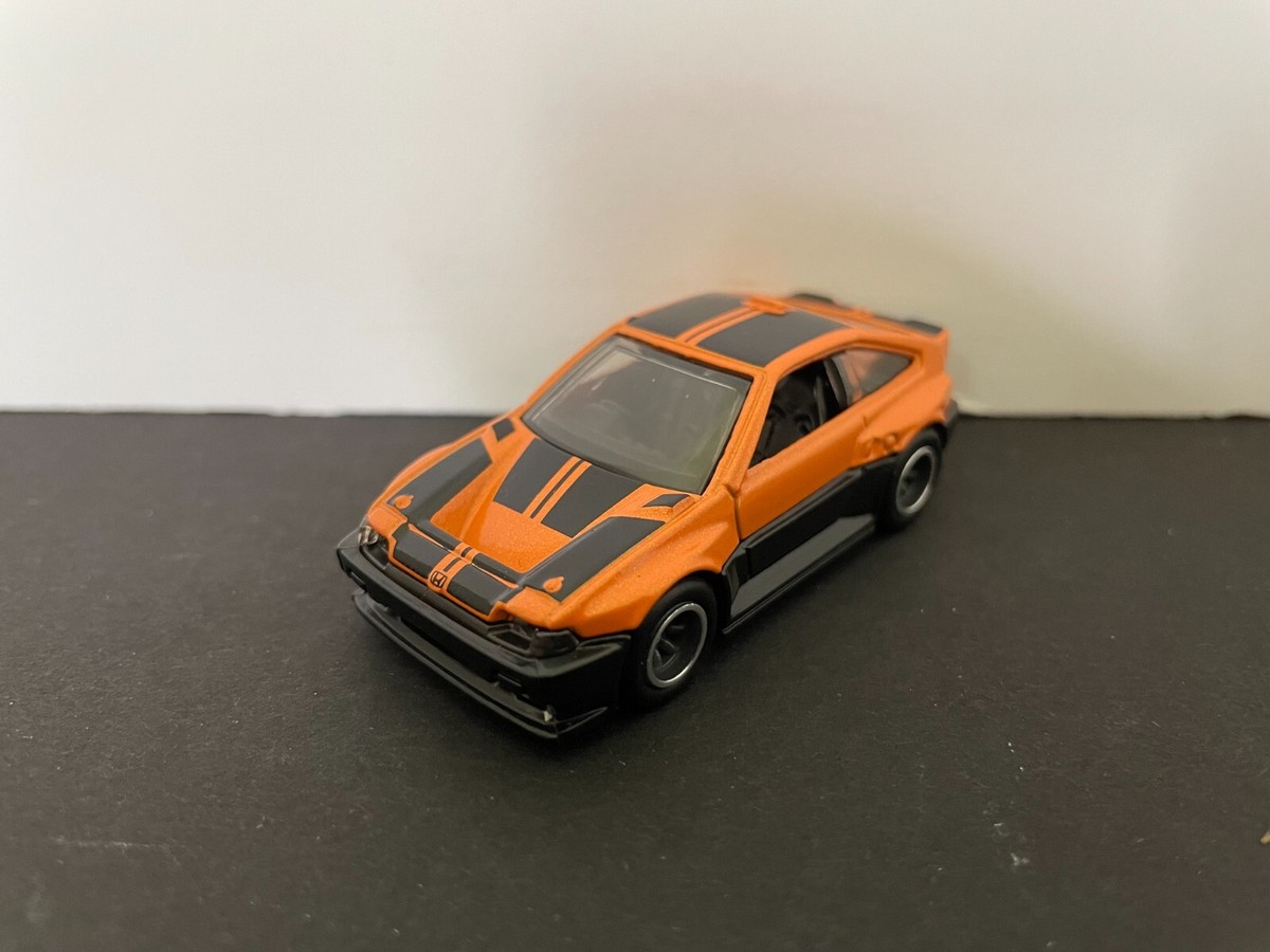 HOT WHEELS '85 HONDA CRX ORANGE JDM LOOSE REAL RIDERS METAL BASE