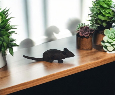 3er Set kleine Gusseisen Mäuse Garten Wohndeko rustikal Geschenkkleidung Dekoration