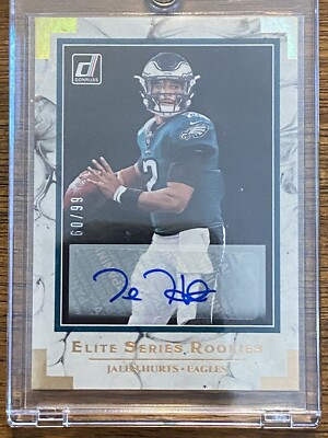 2020 Donruss Jalen Hurts Elite Series Rookies Auto /99 Eagles RC /99