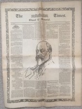 ‘KING EDWARD VII MEMORIAL & FUNERAL’ The Times 23/5/1910 **Guaranteed Original**