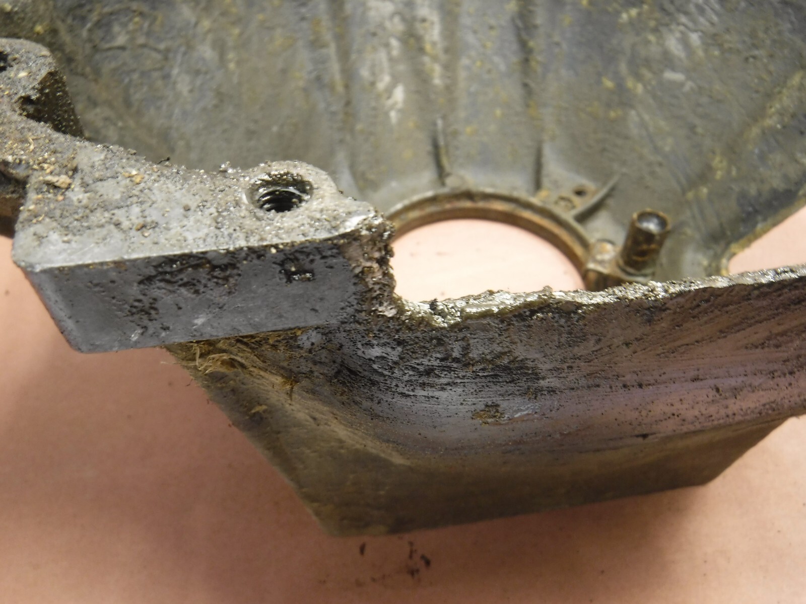 Jeep Cj5 7176 T14 T15 Manual Transmission Bell Housing BROKE Free Ship