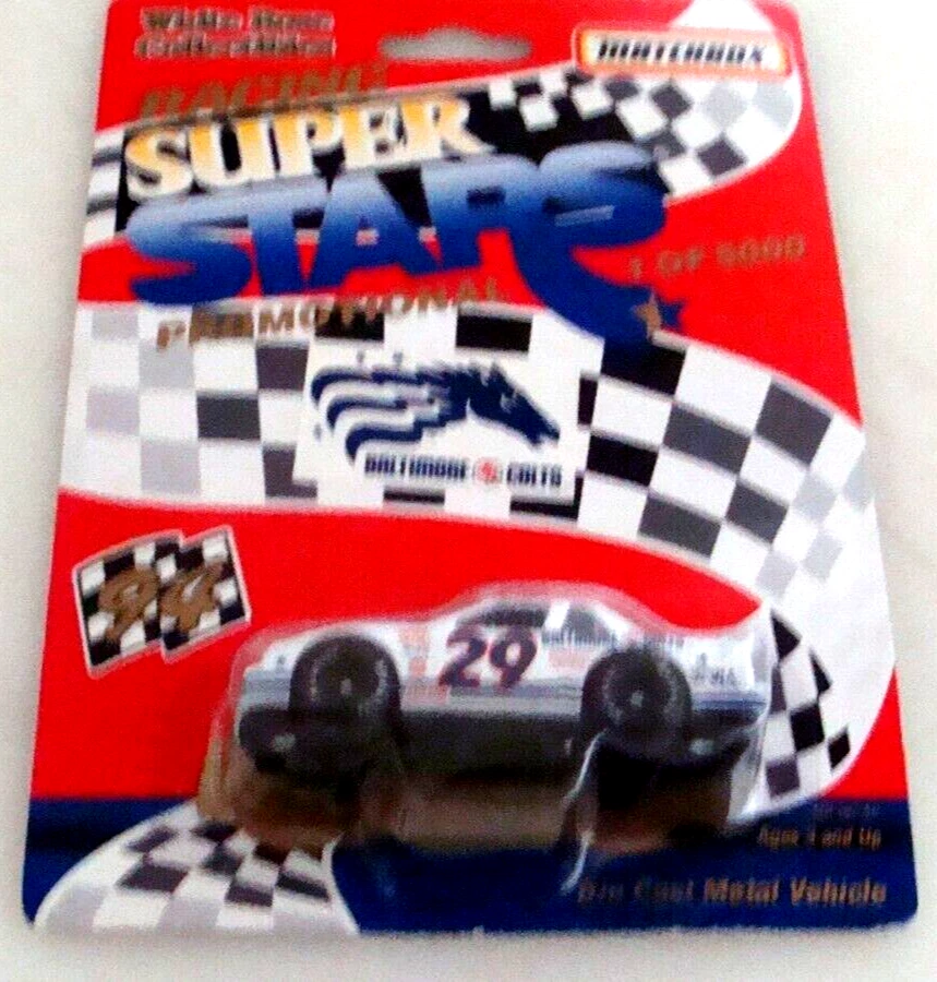 #29 Phil Parsons escala 1:55 Baltimore Colts Matchbox Promo Muy buen estado 1/5000 Foto 3 de 4