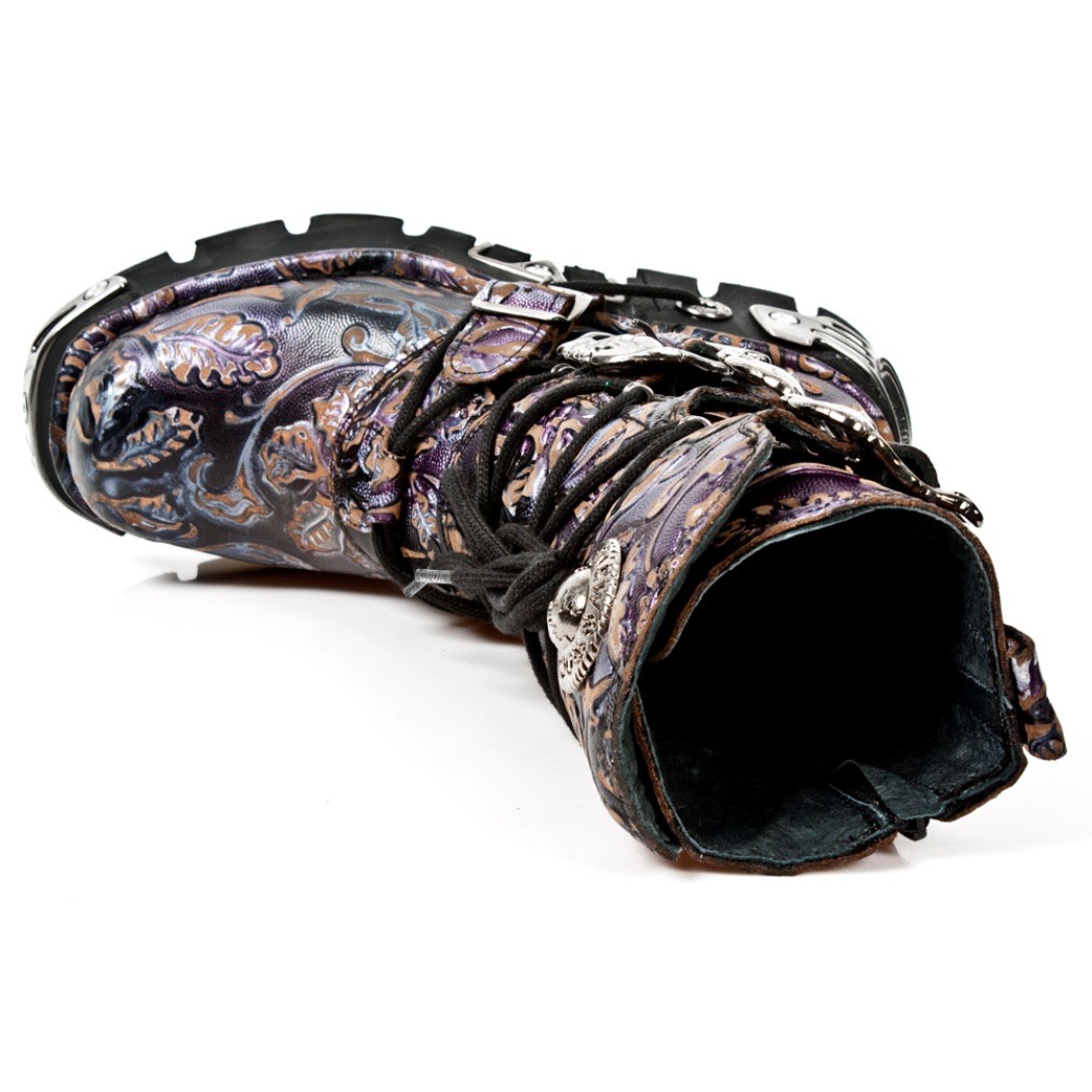 NEWROCK NR M.391 S5 Flower Lilac - New Rock Boots - Unisex