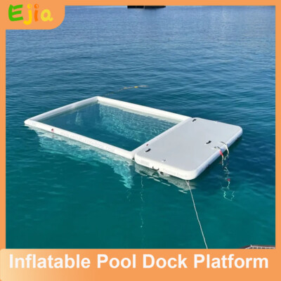 13x10ft Inflatable Swimming Pool With Floating Mesh For Kid Adult Ocean ...