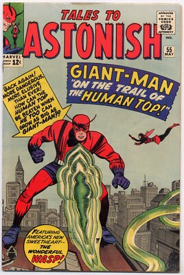 Humad Top Tales to Astonish 55 FN+ 1964 Marvel Giant-Man Wasp Human Top Jack ...