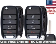 2x New Replacement Key Fob Remote SHELL / CASE For 2017-2018 Kia Forte