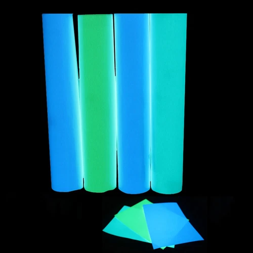 DIY Glow In The Dark Self Adhesive Vinyl A4 Sheet Sign Making Sticker Colorful