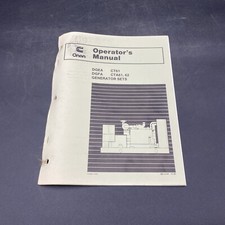 Cummins Onan DGEA CT61 DGFA CTA61, 62 Generator Sets Operators Service Manual
