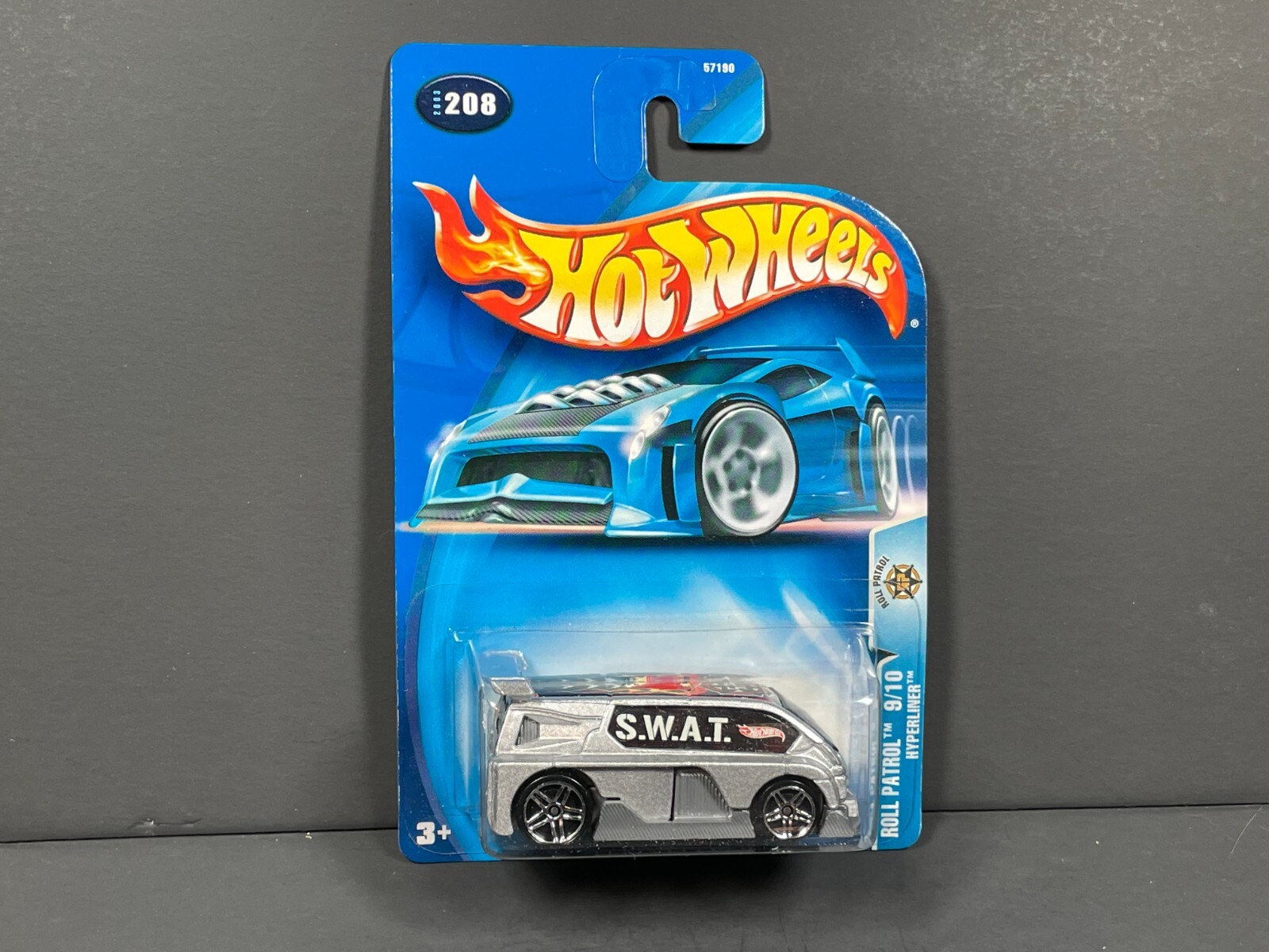 2003 HOT WHEELS Hyperliner, 9/10, Grey, Main Line Collectors #208