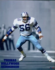 Thomas Hollywood Henderson Dallas Cowboys Football Unsigned Glossy 8x10 Photo A