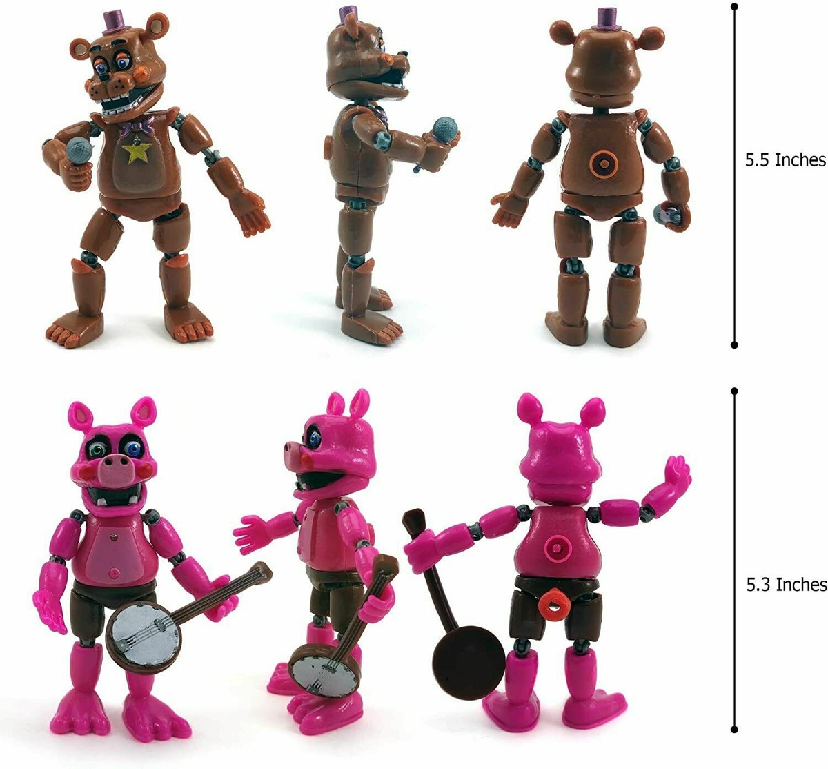 6pc FNAF Five Nights at Freddy's Pizzeria Simulator SET Xmas