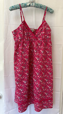 Lei Summer Dress - Floral - Boho -Size Large - Pink