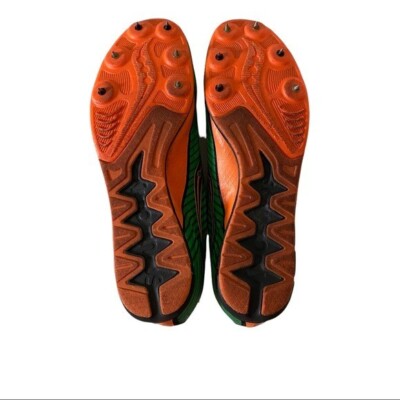 Saucony Vendetta 2 Mens Slime Orange Running Cleats Spikes Sz 9M S29047-1 S29047-6_11.jpg?s=00603605 main image 4
