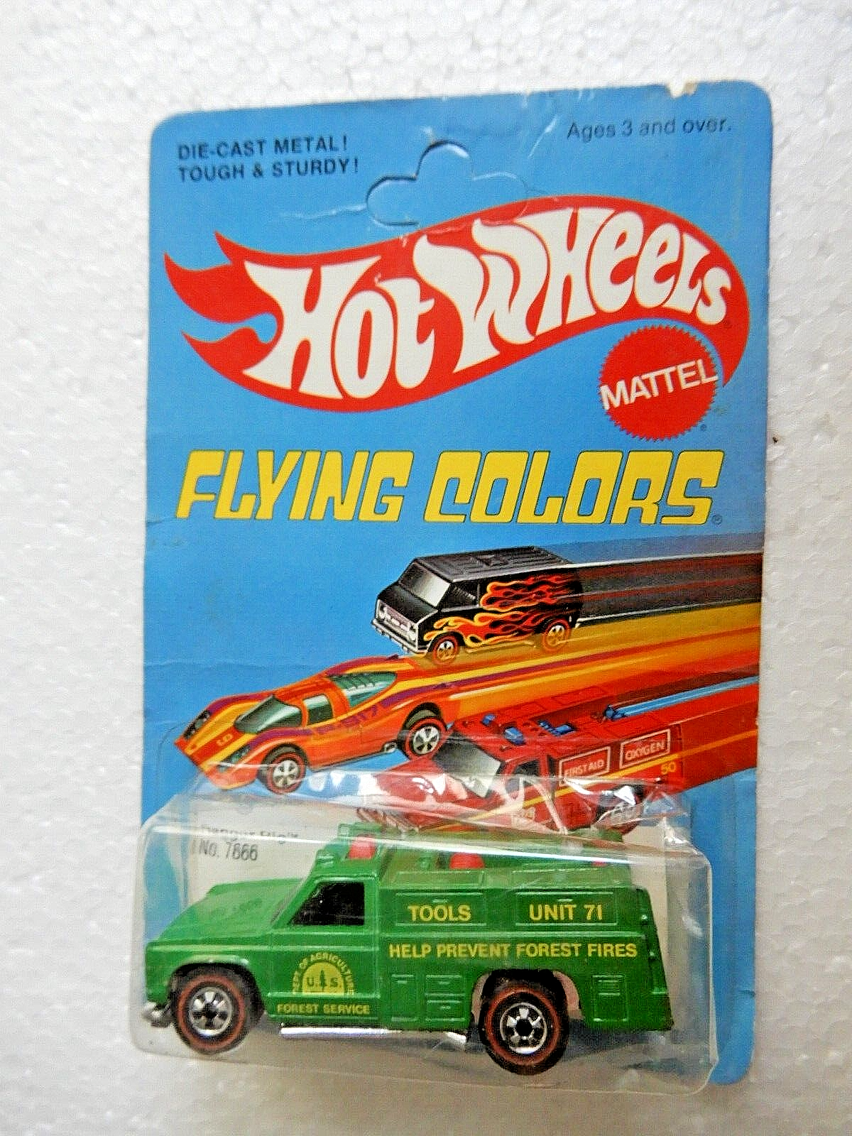 1975 Hot Wheels Flying Colors Ranger Rig 7666 - NRFC - Unpunched - RedLine Tires
