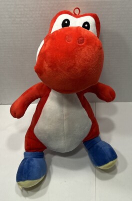 Super Mario Bros Plush Red Yoshi 16  Stuffed Toy Good Stuff Nintendo 2021