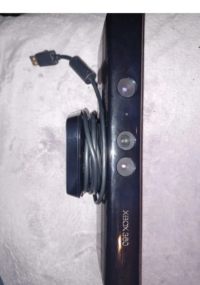 Genuine Microsoft Xbox 360 Kinect Connect Black Sensor Bar Model #1414  - Image 2 of 4