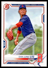 2021 BOWMAN DRAFT #BD190 CHIH-JUNG LIU BOSTON RED SOX