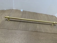 Rejuvenation Howell 18” Appliance Pull  Brass Fridge Satin