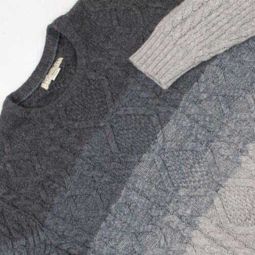 MARLBORO CLASSICS Men's Wool Cotton Blend Chunky Knit Jumper Pullover L Large