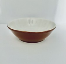 Vintage Chefsware Made in USA #203 Medium Size Brown Pottery Bowl