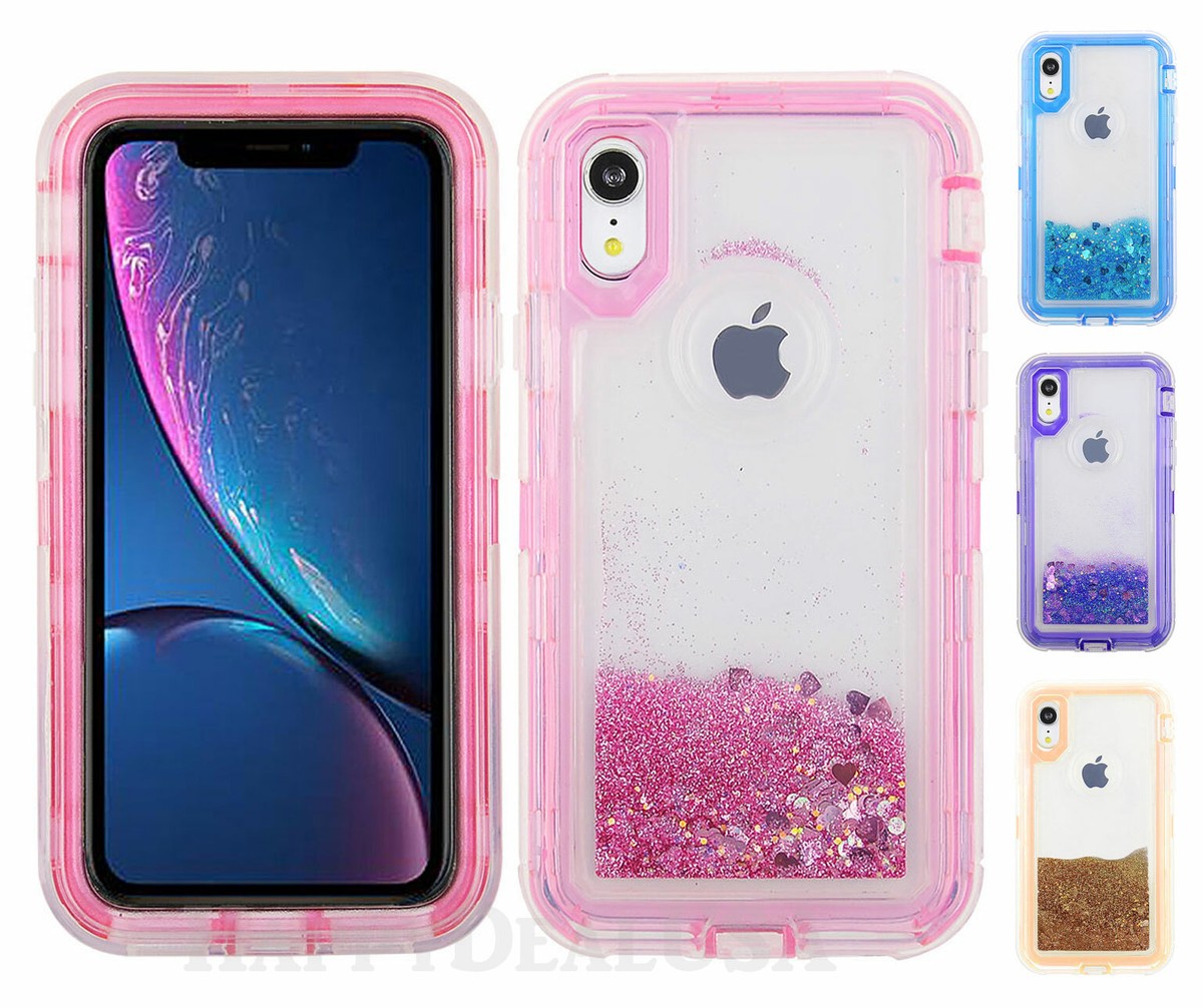 For Apple iPhone XR - WaterFall ShockProof Heavy Duty Armor Hybrid