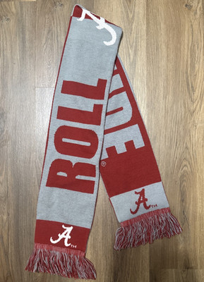 University of Alabama Scarf  ''ROLL TIDE  Double Side Color Block Dorm Decor Bama