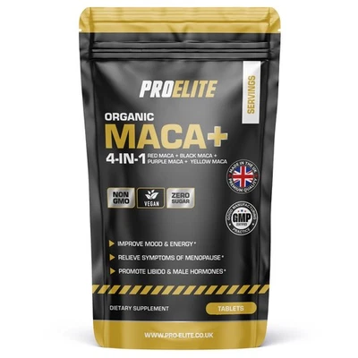 PROELITE Maca Root Extract 500mg 120 Vegan Tablets Sexual Health,Libido, Lepidium,Meyenii