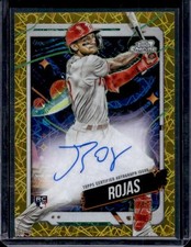 2024 Topps Chrome Cosmic Johan Rojas CCA-JR Gold Autograph /50