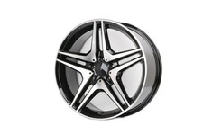 19x8.5 Black Machined Face Wheels Rims 5x112 Mercedes C300 E300 C-class W205