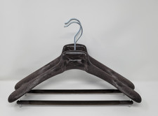 Ermenegildo Zegna Luxury Faux-Wood Grain Wide Shoulder Suit Hanger- 42cm - Pair