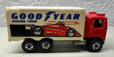 1987 Hot Wheels Goodyear Racing Red Hiway Hauler Box Swap Loose Please read
