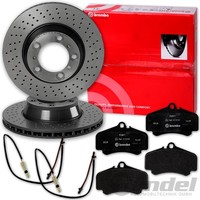 Brembo Bremsscheiben + BelÄGe Vorne Passend FüR Porsche 911 997 3.8 Carrera