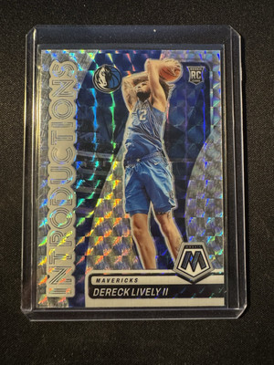 Dereck Lively II 2023-24 Panini Mosaic Basketball Rookie Card Introductions RC