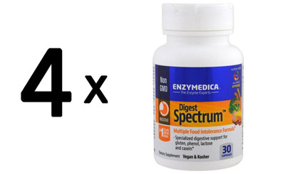 4 x Enzymedica Digest Spectrum - 30 caps (457,92 EUR/kg)