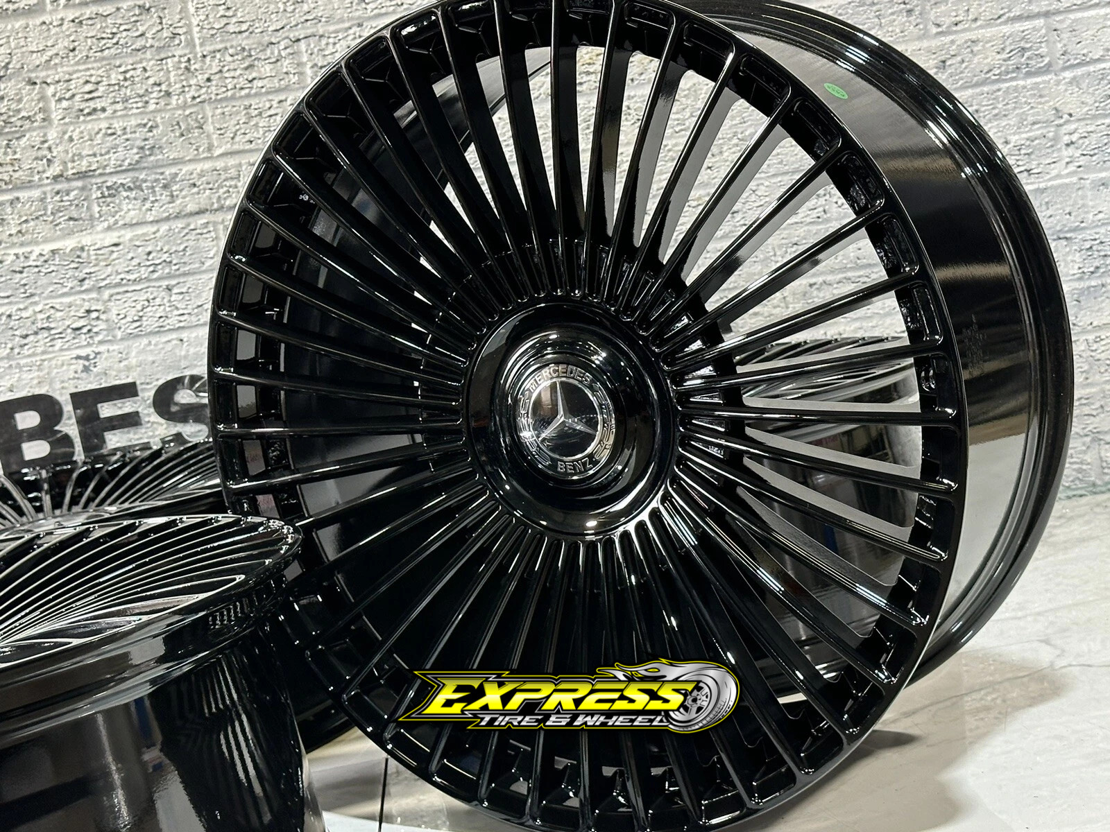 24" Wheels W Mercedes G Wagon Brabus Black Gloss 5x130 84.1 24x10 Hot Set