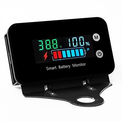 IPX7 Waterproof Battery Monitor with Bracket 7 Multicolored(IPX7 Waterproof)