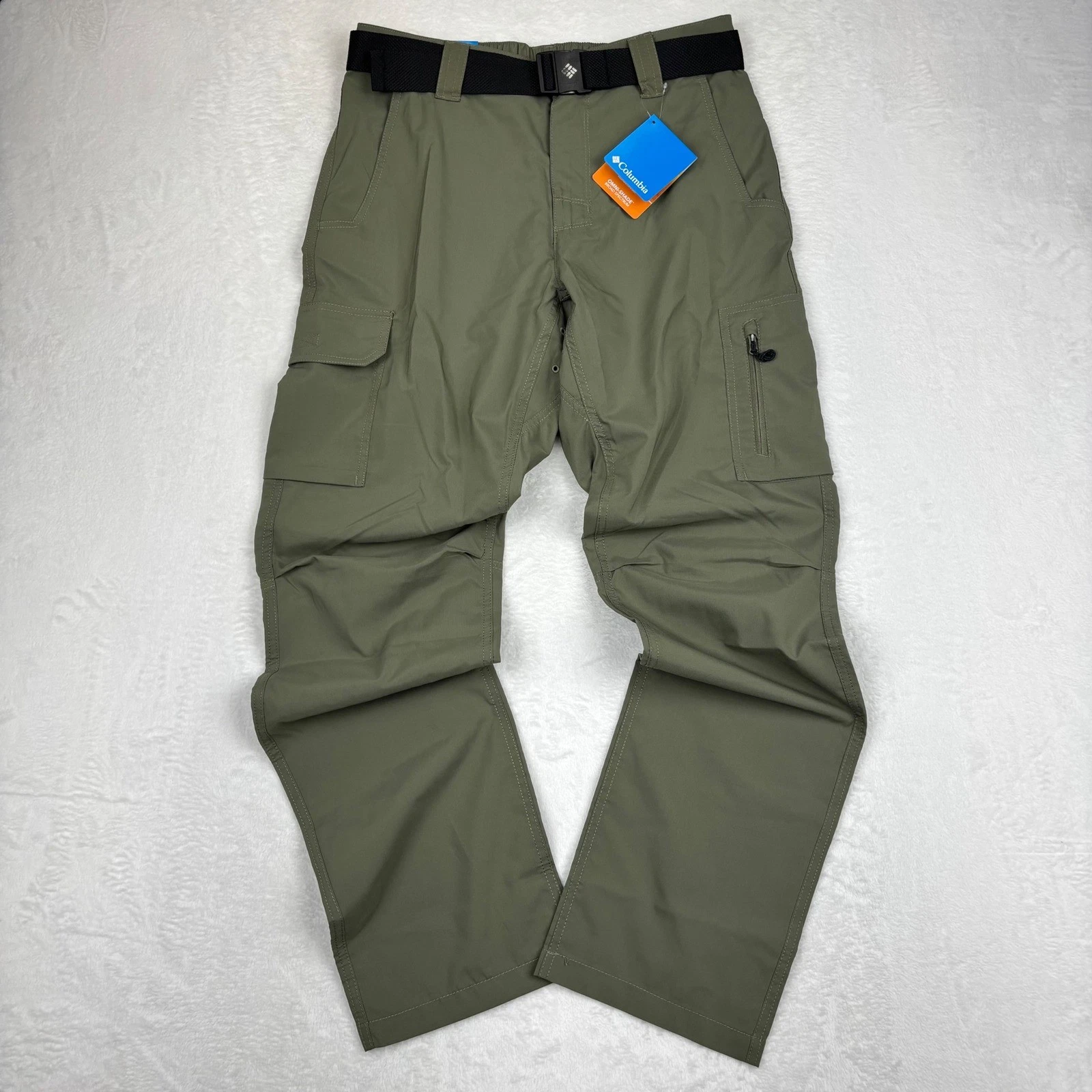 Columbia Mens Silver Ridge Utility Cargo 32x32 Sage Green Hiking Trail CB3-1