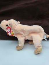 Ty Beanie Baby - KNUCKLES the Pig 6 Inch NEW   Mint w/TAGS No Ribbon around neck