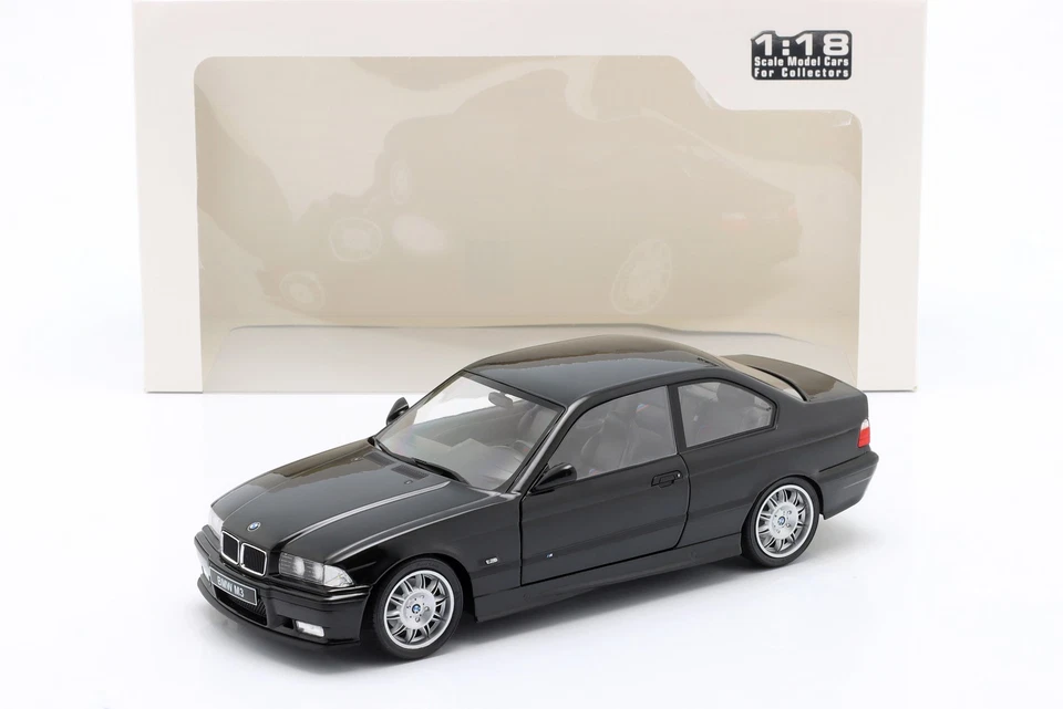 BMW M3 (E36) Coupé año 1994 negro cosmos metalizado 1:18 Solido