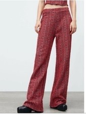 ZARA Texture High Waist Pants 5584/002 M