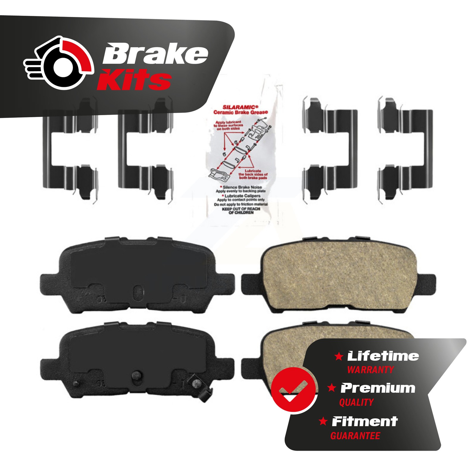 Rear Ceramic Disc Brake Pads For 2010-2013 Chevrolet Impala