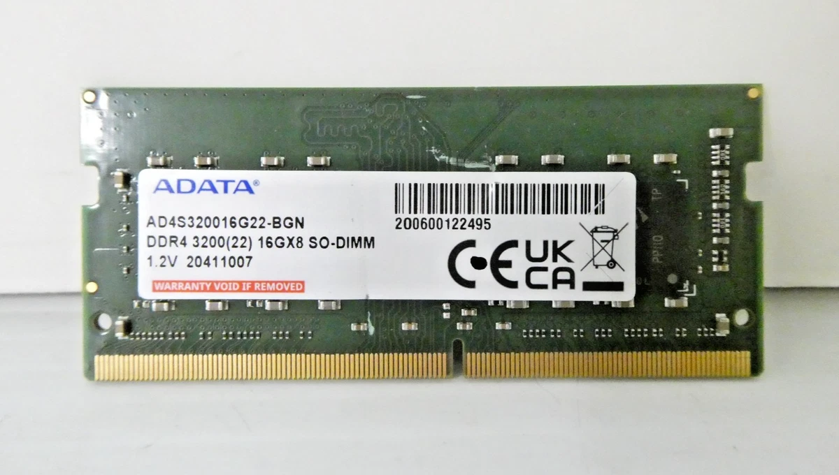 ADATA DDR4 SDRAM 16 GB Capacity per Module Memory (RAM) for sale