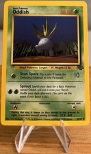 Oddish #43 Nieholograficzna karta Pokemon prawie idealna - 58/64 Common Jungle Set 1999