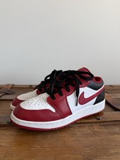 Jordan Air Jordan 1 Low Unisex Kids Sneaker Leather Red/White/Black 6Y