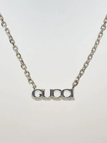 GUCCI SV925 Collana in argento con top da donna usata