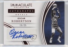 2015-16 Panini Immaculate Auto Red 15/25 Oscar Robertson #46 Auto HOF 0v3